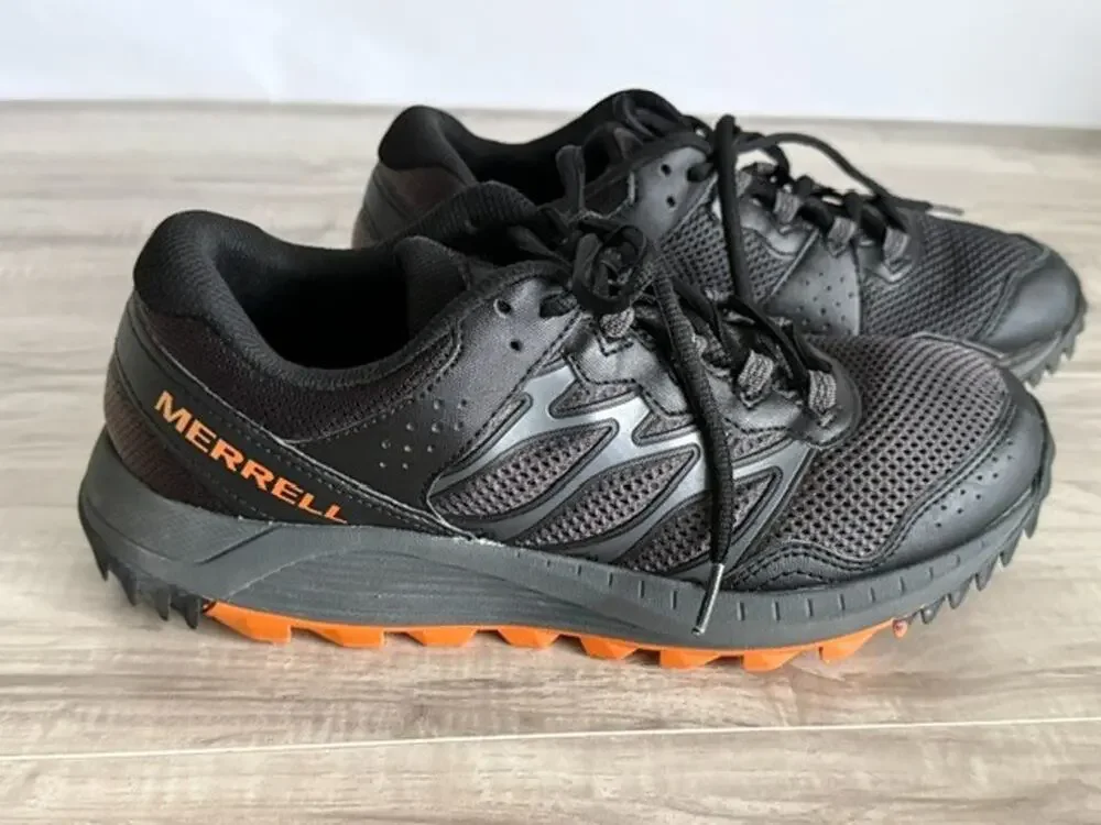 Merrell Men's Wildwood Hiking Trail Running Shoes Black Size: 8